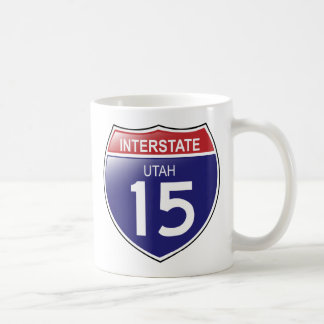 Taza De Café Interestatal 15 en Utah Mug