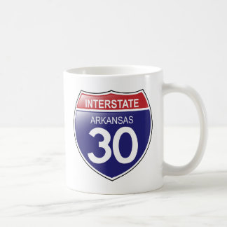 Taza De Café Interestatal 30 en Arkansas Mug