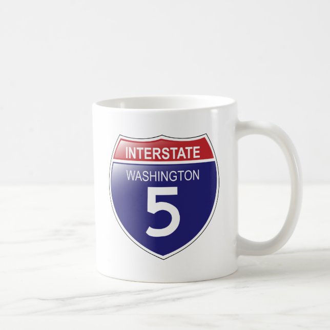 Taza De Café Interestatal 5 en Washington Mug (Derecha)