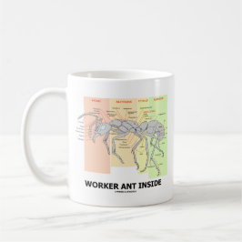 Taza De Café Interior de la hormiga del trabajador (anatomía de