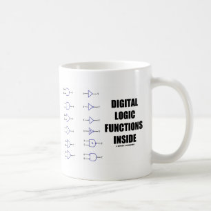 Taza De Café Interior de las funciones de lógica de Digitaces