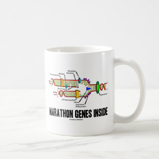 Taza De Café Interior de los genes del maratón (réplica de la