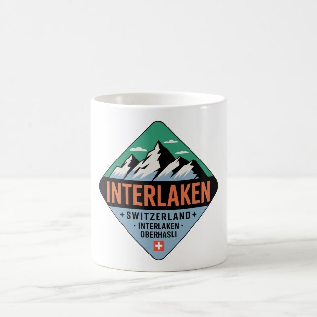 Taza De Café Interlaken Switzerland Mountain Mug (Centro)
