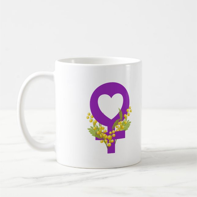 Taza De Café International Women's Day 2026 IWD Give To Gain (Izquierda)