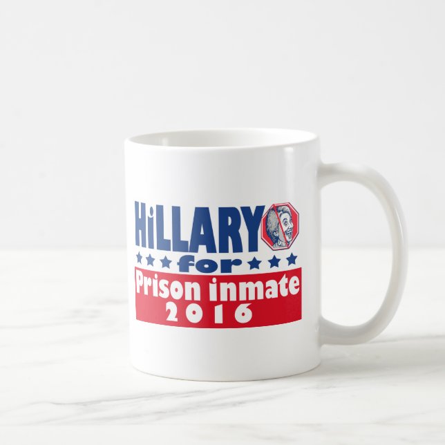 Taza De Café Interno 2016 de la prisión de Hillary Clinton (Derecha)