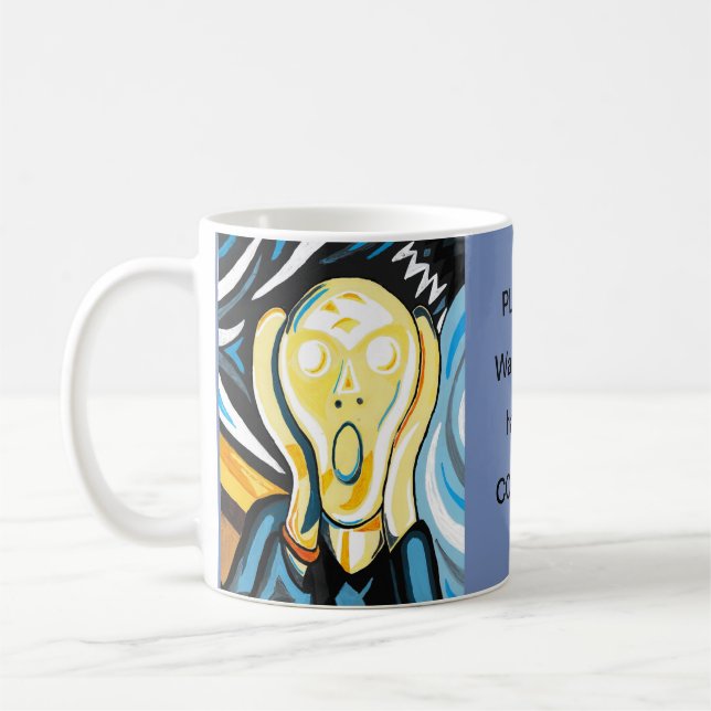Taza De Café Interpretación humorística del "Grito" de Munch (Izquierda)