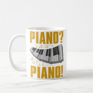 Taza De Café Intérprete de piano Instrumento musical clásico Pi