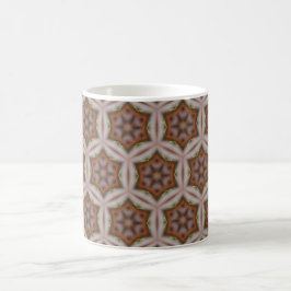Taza De Café Intrincado patrón de estrella geométrica en tonos