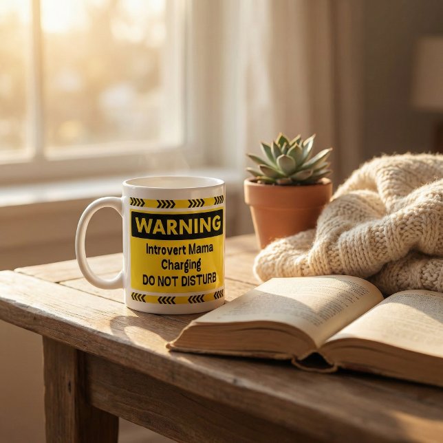 Taza De Café Introvert Mama Charging Funny Coffee Mug Gift (Subido por el creador)