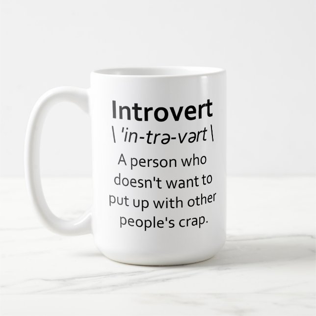 Taza De Café Introvertido (Izquierda)
