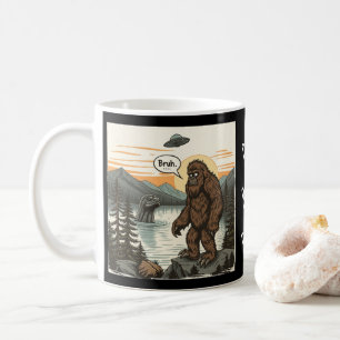 Taza De Café Introvertido Divertido Bigfoot Sasquatch Loch Ness