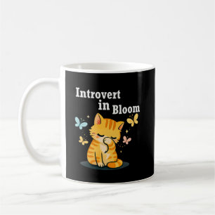 Taza De Café Introvertido en flor Cato hermoso - Estética de in