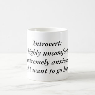 Taza De Café Introvertido: Impulsado por el silencio y la cafeí