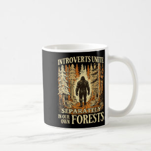 Taza De Café Introvertidos Divertidos Unanse en Nuestros Bosque