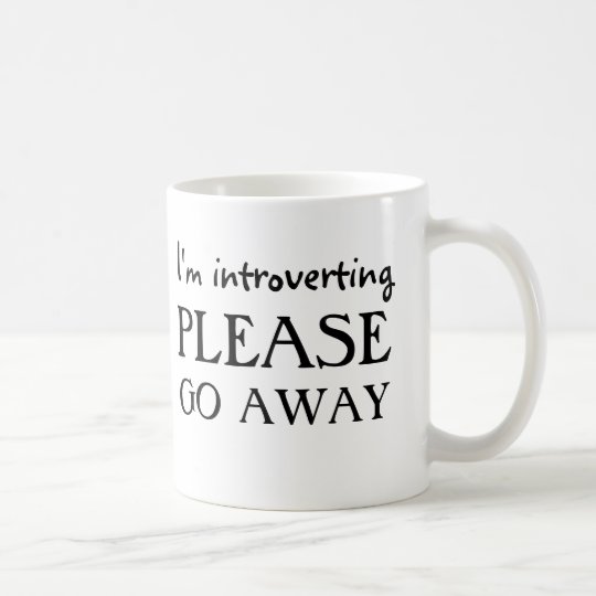 Taza De Café Introverting, salgo por favor