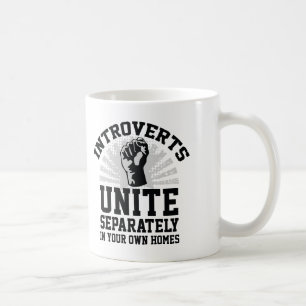 Taza De Café Introverts unen