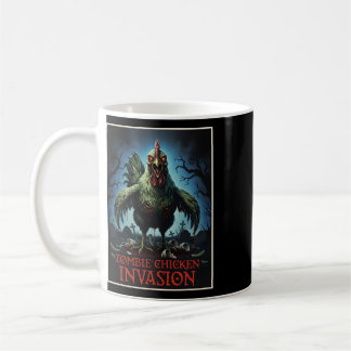 Taza De Café Invasión de pollo zombie Horror de granja de muert