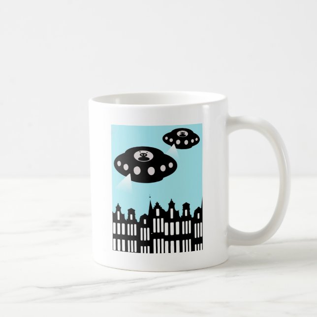 Taza De Café Invasión extranjera de Ámsterdam (Derecha)