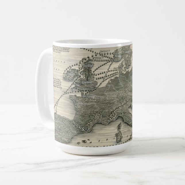 Taza De Café Invasiones nórdicas (Anverso izquierdo)