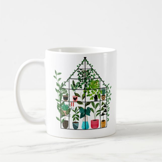 Taza De Café Invernadero Acogedor (Izquierda)