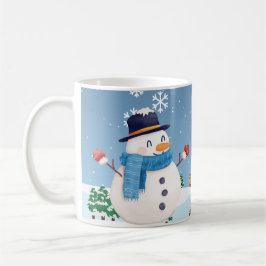 Taza De Café Invernal Snowman Hot Drink Mugs