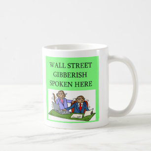 Taza De Café inversor del mercado de acción de Wall Street