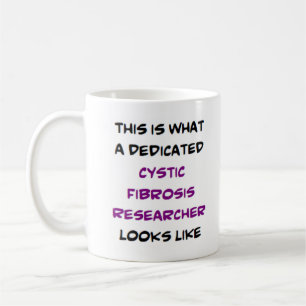 Taza De Café investigador de fibrosis quística, dedicado