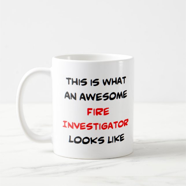 Taza De Café investigador de incendios, impresionante (Izquierda)