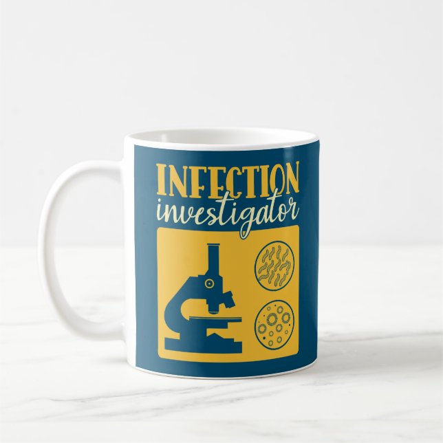 Taza De Café Investigador de Infecciones - Divertido epidemiólo (Izquierda)