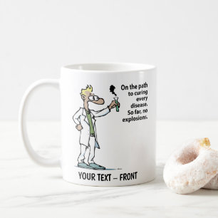 Taza De Café Investigador Hombre Dibujos Animados