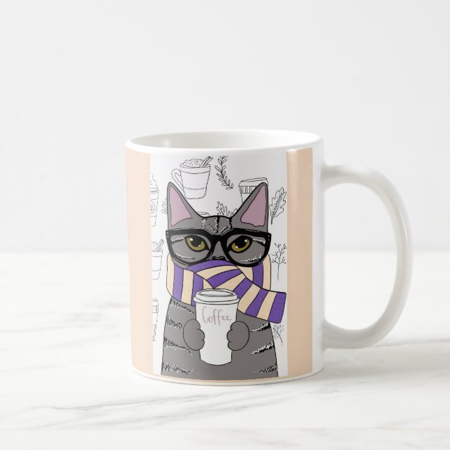 TAZA DE CAFÉ INVIERNO CAFÉ CAT LOVER MUGS (Derecha)