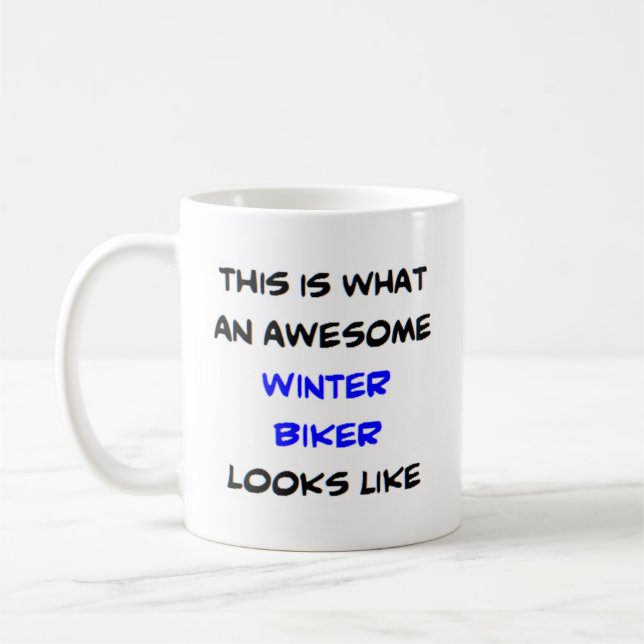 Taza De Café invierno ciclista, impresionante (Izquierda)
