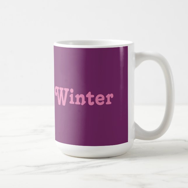 Taza De Café Invierno de peluche (Derecha)