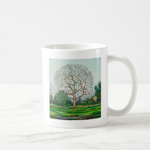 Taza De Café Invierno del árbol del arco