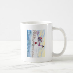 Taza De Café invierno en el faro Nubble en Maine