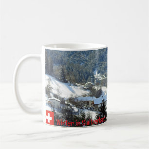 Taza De Café Invierno en Suiza