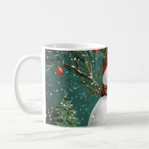 Taza De Café Invierno escarpado Snowman Fox Wonderland