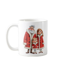 Invierno Familia Premium Acogedor 3D Pixar Acuarel
