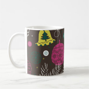 Taza De Café Invierno navidades: Patrón estacional.