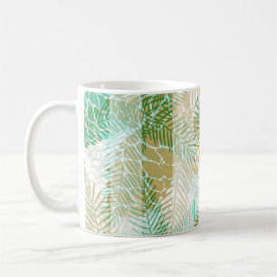 Taza De Café Invierno perfecto Navidad verde beige piñas t
