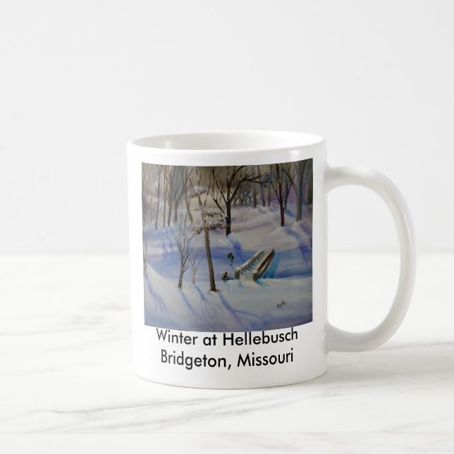 Taza De Café Invierno Sleding, invierno en (Derecha)