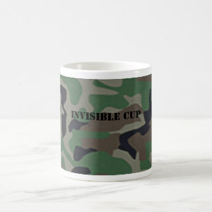 Taza de café invisible del camuflaje