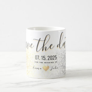 Taza De Café Invitación de boda para guardar la fecha