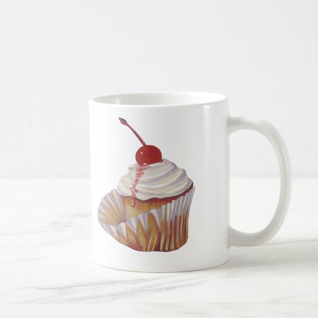 Taza De Café Invitación de Cupcake (Derecha)