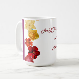 Taza De Café Invitación de Despedida de Soltera Floral, Despedi