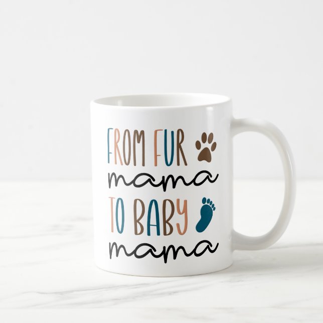 Taza De Café Invitación de embarazo divertida para mamá (Derecha)