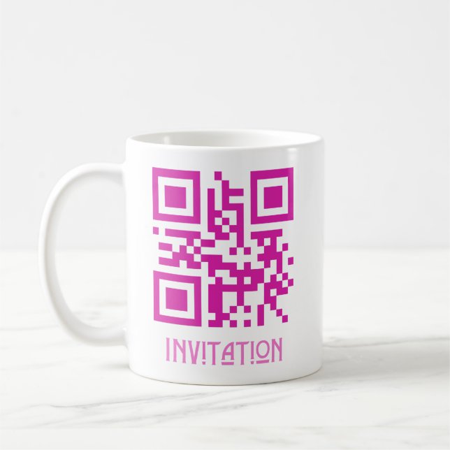 Taza De Café Invitación de HOCO, mensaje codificado con código  (Izquierda)
