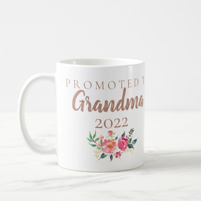 TAZA DE CAFÉ INVITACIÓN DEL EMBARAZO A LA ABUELA (Izquierda)