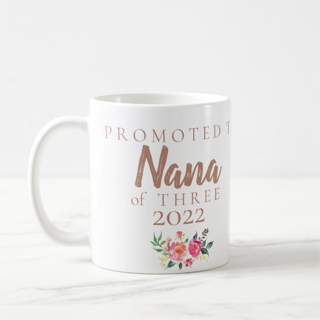 TAZA DE CAFÉ INVITACIÓN DEL EMBARAZO A NANA# DE NIÑOS (Izquierda)
