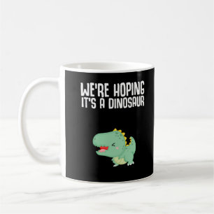 Taza De Café Invitación del embarazo de dinosaurios Chiste de